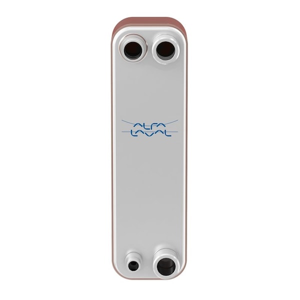 Brazed Plate Heat Exchanger, AISI 316L, Stainless Steel, Copper, 60 Plates - Subcooler - 96k BTU